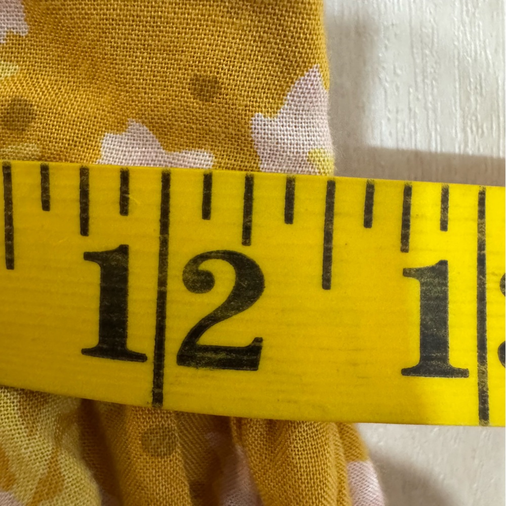Billabong Twirl Twist Mini Dress Yellow Women's Teen Small Summer Button Front - Picture 14 of 15